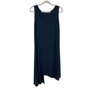 NY 77 womens size 4 black sleeveless asymetric lagenlook dress